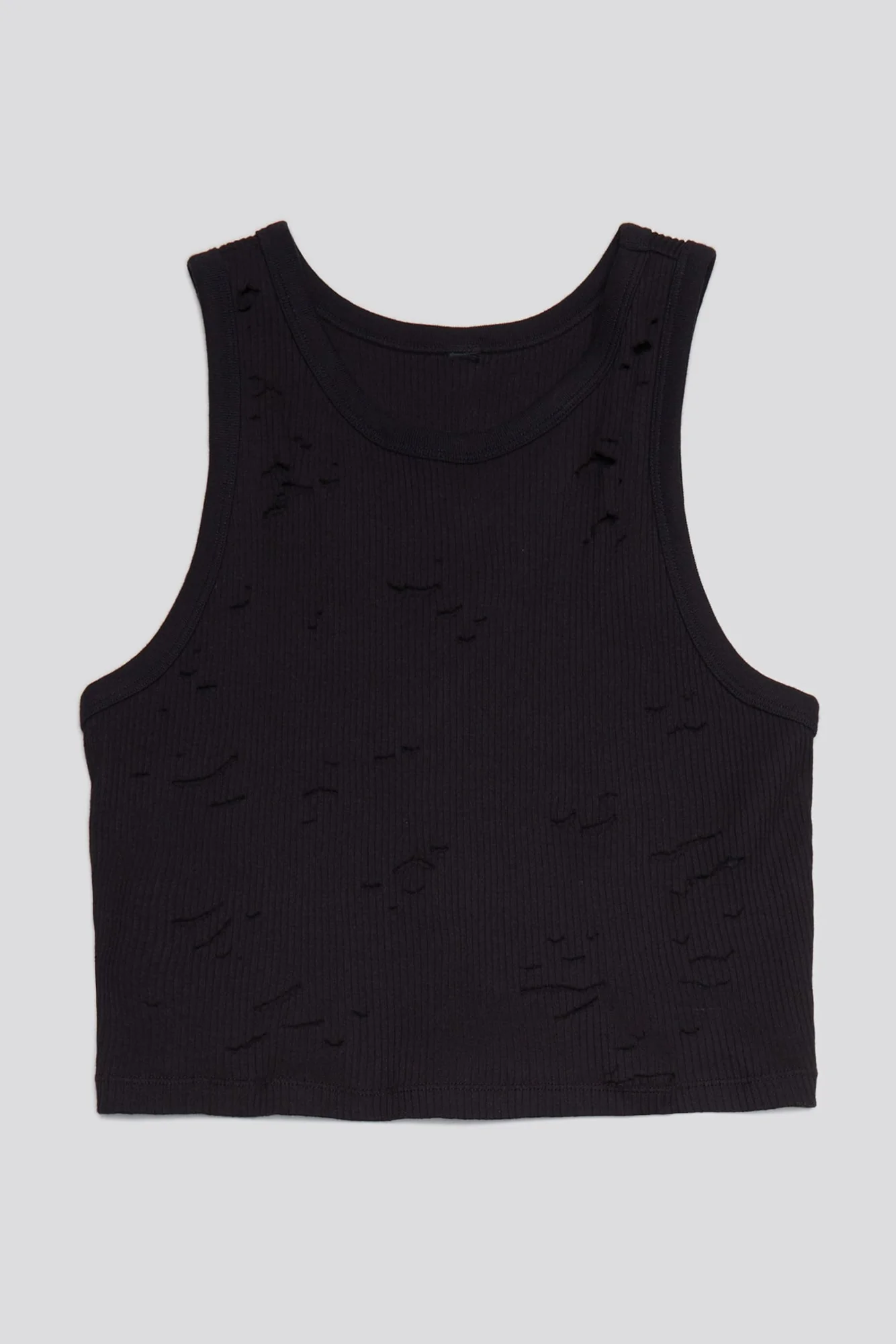 DISTRESSED TANK - BLACK - Image 3