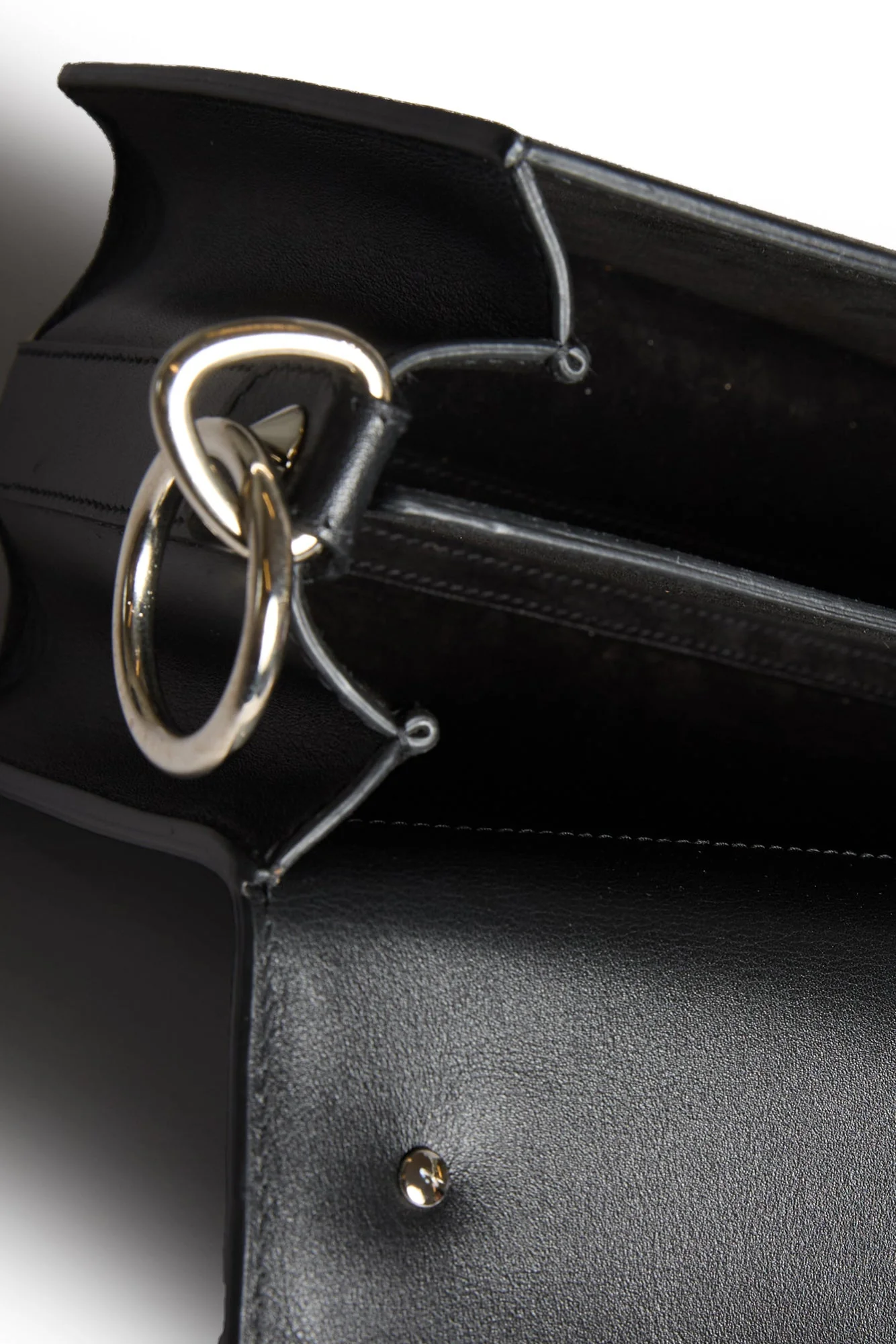 R13 MONOGRAM BAG - BLACK - Image 4